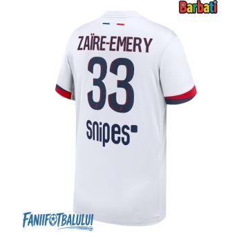 Paris Saint-Germain Warren Zaire-Emery #33 Tricou Fotbal Replică 2025-26 Barbati Deplasare